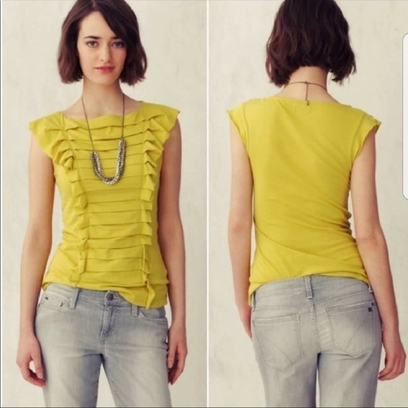 Anthropologie Deletta Squeezebox Ruffle Tier Top - Picture 4 of 4